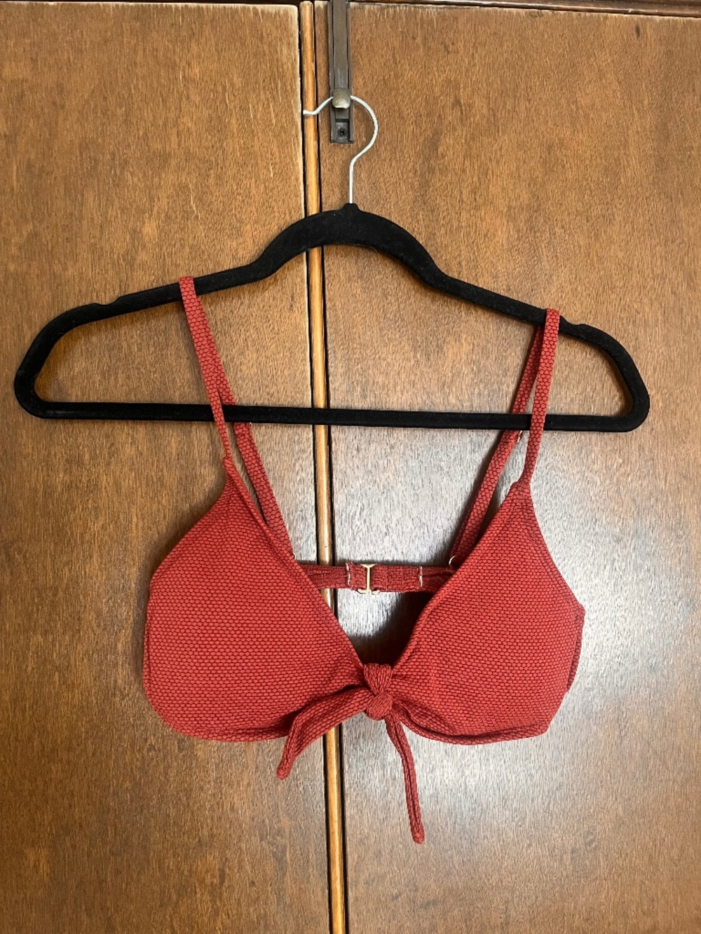 Wild Fable burnt orange textured bikini top